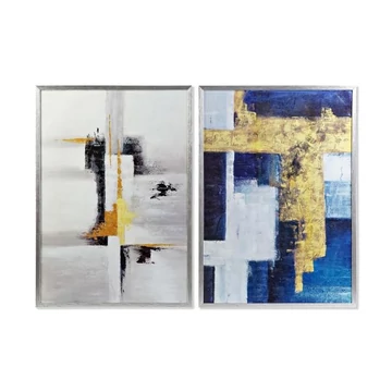 Kép absztrakt üveg, hungarocell 70x3x100 cm színes 2 féle