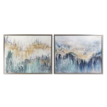 Kép absztrakt üveg, hungarocell, kézzelfestett 103,5x4x83,5 cm színes 2 féle