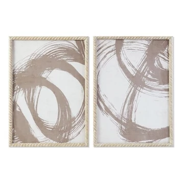 Kép absztrakt üveg, mdf 50x2,5x70 cm bézs, fehér 2 féle