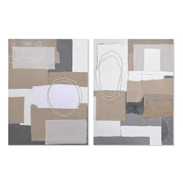 Kép absztrakt vászon, fenyő 120x3,7x90 cm színes 2 féle