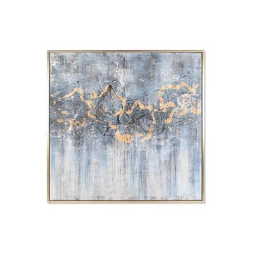 Kép absztrakt vászon, hungarocell 131x3,8x131 cm színes