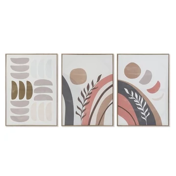Kép absztrakt vászon, hungarocell 50x2,8x70 cm színes 3 féle