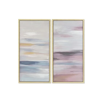 Kép absztrakt vászon, hungarocell 50x4x100 cm kék, pink 2 féle