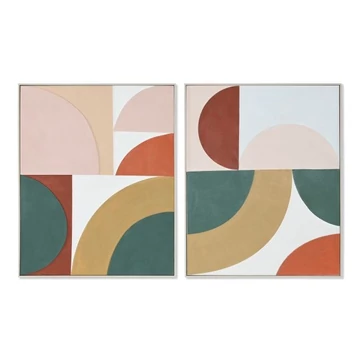 Kép absztrakt vászon, hungarocell 80x3,5x100 cm színes 2 féle