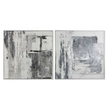 Kép absztrakt vászon, hungarocell 80x3x80 cm fekete, fehér 2 féle