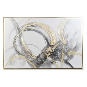 Kép absztrakt vászon, hungarocell, fa, kézzelfestett 187x4x126,5 cm színes