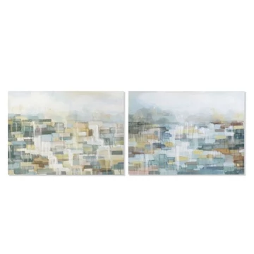 Kép absztrakt vászon, mdf 120x3x90 cm színes 2 féle