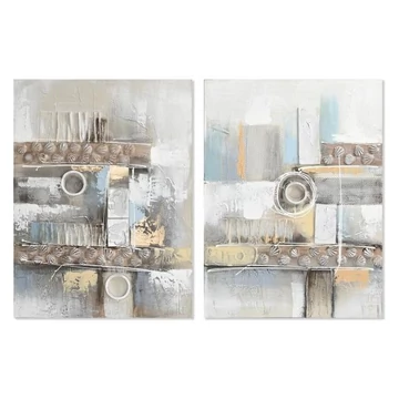 Kép absztrakt vászon, mdf 60x3x80 cm színes 2 féle