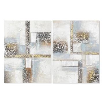 Kép absztrakt vászon, mdf 60x3x80 cm színes 2 féle