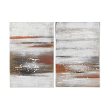 Kép absztrakt vászon, mdf 60x3x90 cm fehér 2 féle