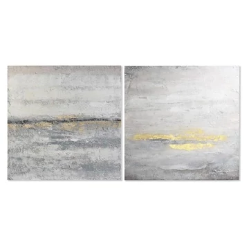 Kép absztrakt vászon, mdf, kézzelfestett 100x2,8x100 cm színes 2 féle