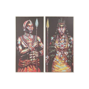 Kép afrikai vászon, hungarocell 60x5x120 cm fekete, színes 2 féle