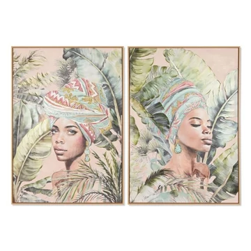 Kép afrikai vászon, hungarocell 70x3,5x100 cm zöld 2 féle