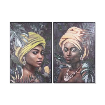 Kép afrikai vászon, hungarocell 80x3,5x120 cm színes 2 féle