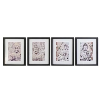 Kép Buddha keretes hungarocell, fa 35x2x45 cm bézs 4 féle