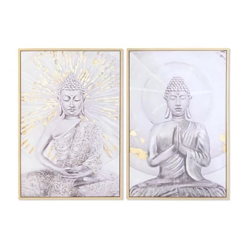 Kép Buddha vászon, hungarocell 80x4x120 cm szürke 2 féle