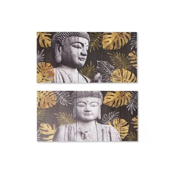 Kép Buddha vászon, mdf 80x1,8x40 cm fekete, arany 2 féle