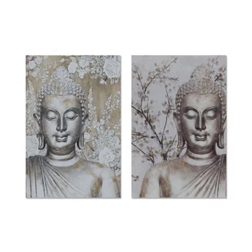 Kép Buddha vászon, mdf, kézzelfestett 80x2,8x120 cm színes 2 féle