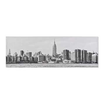 Kép csillámpor New York vászon, metál 120x2,5x40 cm szürke
