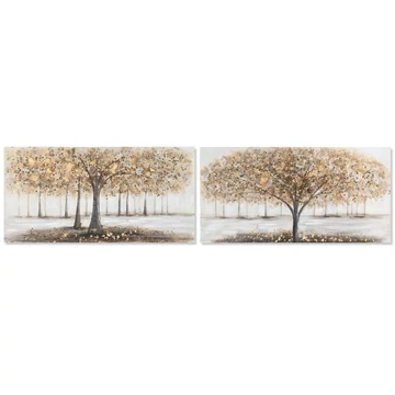 Kép erdő vászon, mdf 120x3x60 cm arany 2 féle