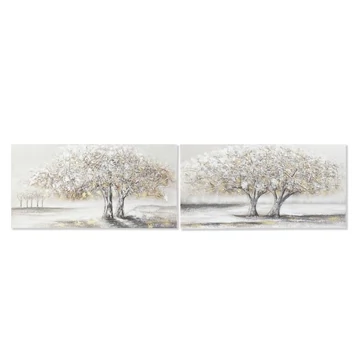 Kép fák vászon, mdf 120x3x60 cm színes 2 féle