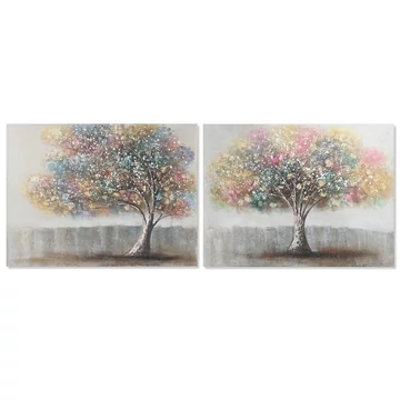 Kép fák vászon, mdf 120x3x90 cm színes, szürke 2 féle