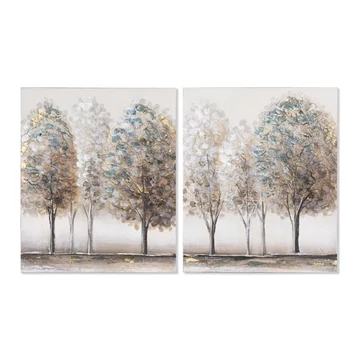 Kép fák vászon, mdf 50x2,5x60 cm színes 2 féle