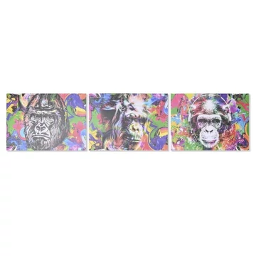 Kép gorilla vászon, mdf 70x1,8x50 cm színes 3 féle