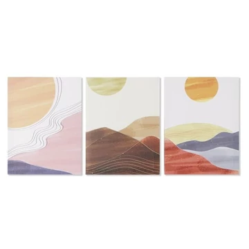 Kép hegyek vászon, mdf 30x1,8x40 cm színes 3 féle