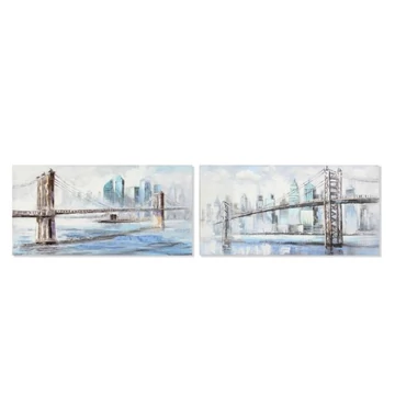 Kép híd New York vászon, mdf 120x3x60 cm színes 2 féle
