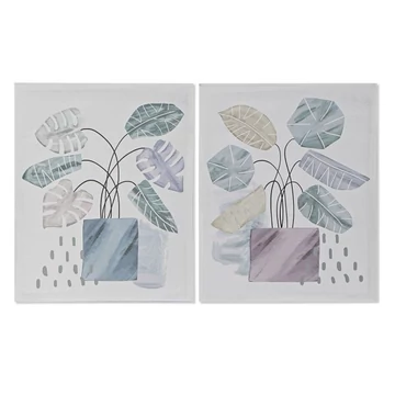 Kép kaspó vászon, mdf 40x1,8x50 cm kék, pink 2 féle