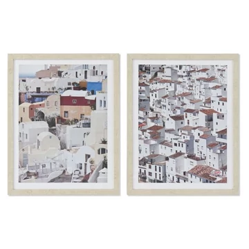 Kép keretes hungarocell, mdf 40x2,5x50 cm fehér, barna 2 féle