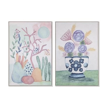 Kép keretes hungarocell, vászon 83x4,5x123 cm színes 2 féle
