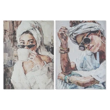 Kép lány vászon, fenyő 50x1,8x70 cm színes 2 féle
