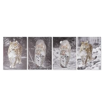 Kép leopárd vászon, mdf 50x1,8x70 cm színes 4 féle