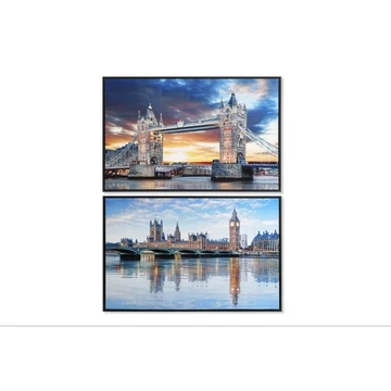 Kép London vászon, hungarocell 90x2,5x60 cm színes 2 féle