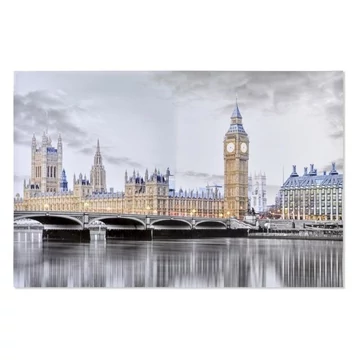 Kép London vászon, metál 150x3,7x100 cm színes