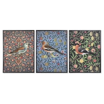 Kép madár vászon, hungarocell 40x3,5x55 cm színes 3 féle