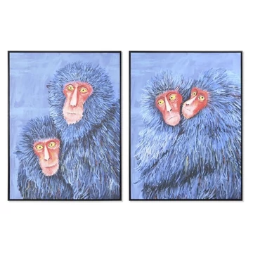 Kép majom keretes hungarocell, vászon 90x4x120 cm színes 2 féle