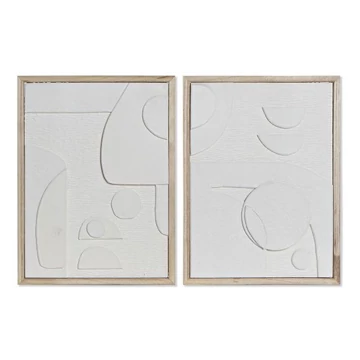 Kép mdf 30x2,5x40 cm fehér, natúr 2 féle