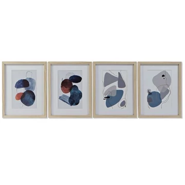 Kép modern keretes hungarocell 35x2x45 cm szürke, türkizkék 4 féle