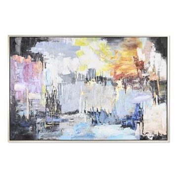 Kép modern kézzel festett vászon, hungarocell 156x3,8x106 cm színes