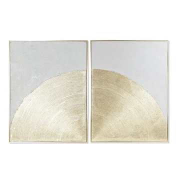 Kép modern vászon, hungarocell 78x3,5x103 cm arany, fehér 2 féle