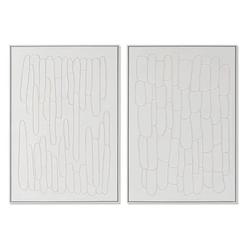 Kép modern vászon, hungarocell 83x4,5x123 cm fehér 2 féle
