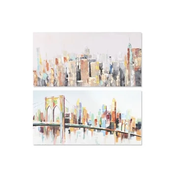 Kép New York vászon, fenyő 140x3,7x70 cm színes 2 féle