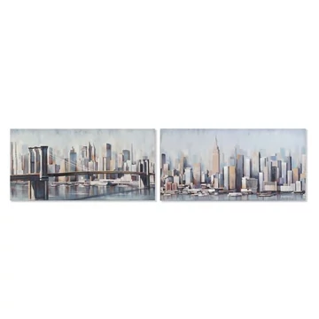 Kép New York vászon, mdf 120x3x60 cm színes 2 féle