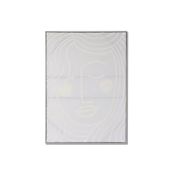 Kép nő 3D vászon, műanyag 103x4,5x143 cm fehér