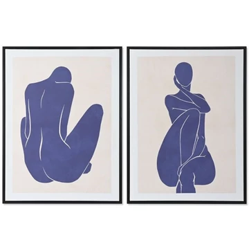 Kép nő keretes hungarocell, vászon 60x4x80 cm színes 2 féle