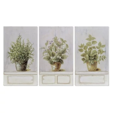 Kép növény mdf 20x3,5x35 cm színes 3 féle