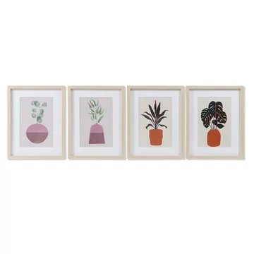 Kép növények keretes hungarocell 35x2x45 cm zöld, bézs 4 féle